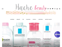Tablet Screenshot of hachebeauty.com